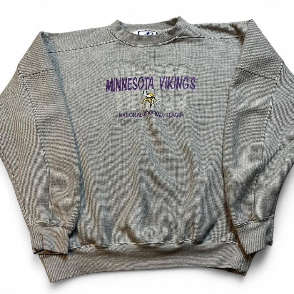 Vintage Minnesota‎ Vikings logo athletic NFL crewneck embroidered sweatshirt XL